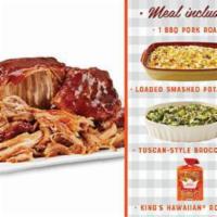BBQ Roast-est with the Most-est Dinner - 3 lb. BBQ Pork Roast · Serve the new BBQ Roast-est with the Most-est Dinner any night of the week! This meal featur...