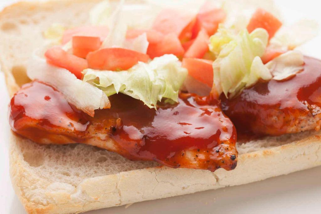 BBQ  Grilled Chicken Sandwich · Served on a French roll with lettuce and tomatoes.
