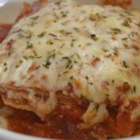 Cheese Lasagna · Served with our own made-from-scratch marinara sauce.