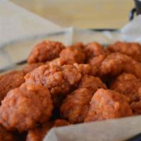 Boneless Chicken Wings · All wing sauces made in house from original recipes. Hot and spicy, mild, BBQ, garlic parmes...