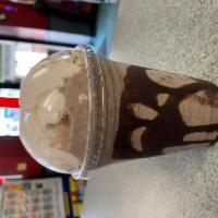 Chocolate Milkshake · With whipped cream