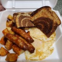 Chef Special · 2 Eggs, toast and home fries. Choice of Bacon, Sausage or Ham