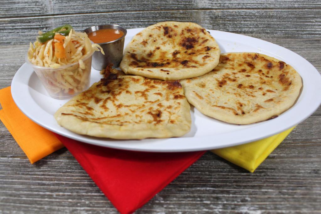 Pupusas · Mix and cheese.