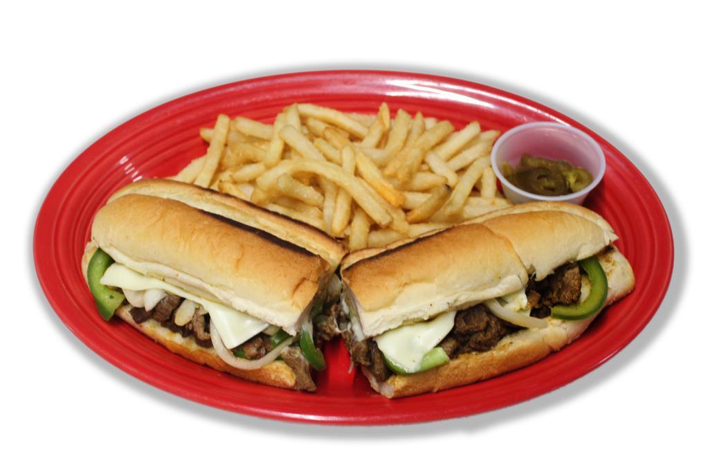 Torta de Carne · Steak Torta with chese, beans, lettuce, avocado jalapenos, mayo. Served with Cajun Fries