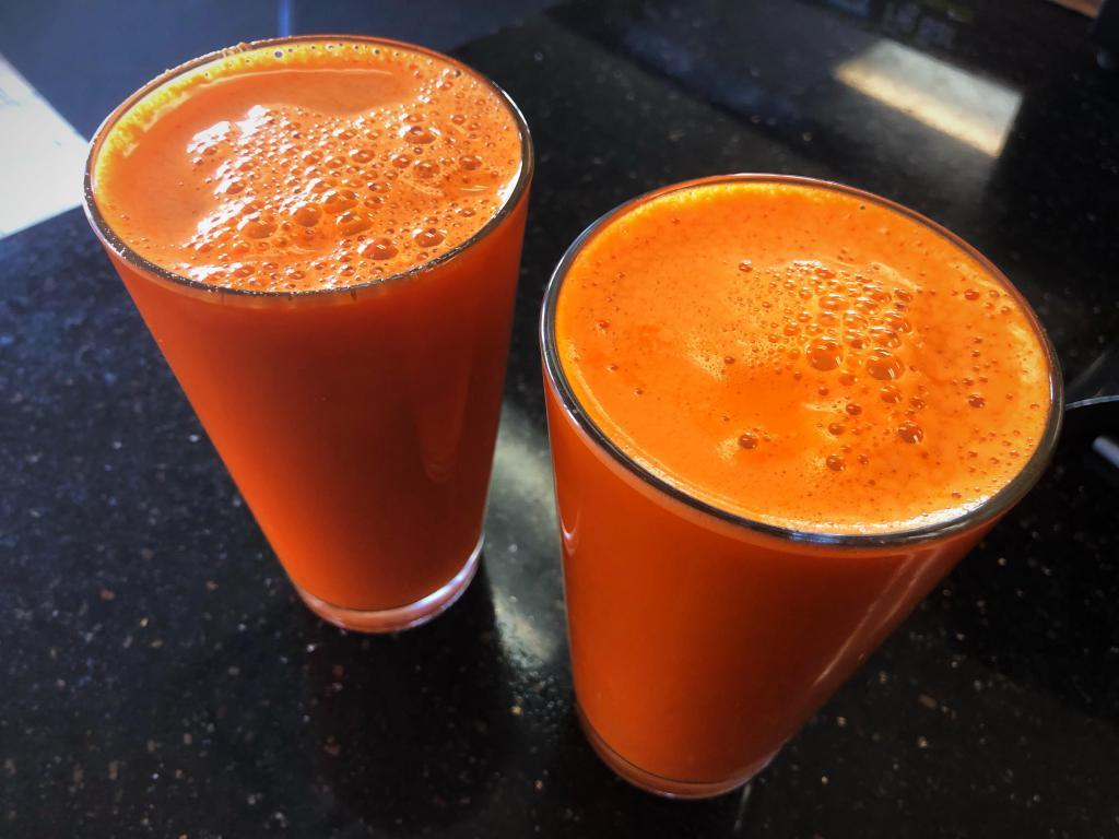 Carrot Fusion Juice · Strawberry, carrots and orange.