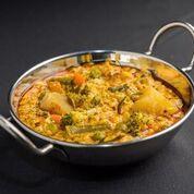 Vegetable Malabar · Coconut curry. Mix vegetables cooked in coconut base curry with fresh curry leaves.