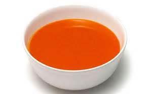 Tomato Soup · Soup made from crushed red tomato and touch of Indian herbs and spices.