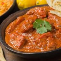 39. Chicken Tika Masala · Boneless cubes of chicken marinated with yogurt and light spices roasted in clay oven and co...