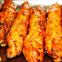 Chicken Seekh Kabab Roll · Seasoned long chicken kababs grilled to perfection on our charcoal skewer in the Tandoor ( c...