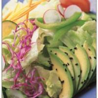 3. Avocado Salad · Green salad with extra avocado and house dressing