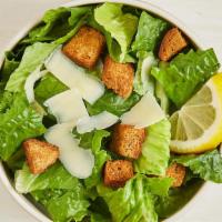 Side Caesar Salad · Romaine, home-made croutons, parmesan and lemon-Caesar vinaigrette.