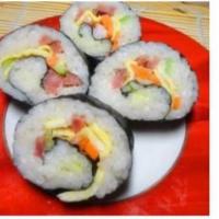 (New)Shrimp and Ham Roll · Shrimp,Ham,Carrot and cucumber Seaweed out side