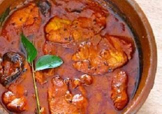 Nellore Fish Curry · tangy andhra style telugu fish curry in tamarind sauce.