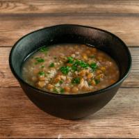 Lentil Soup · Soup made with lentils, fresh vegetables and spices. Vegetarian.