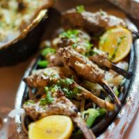 Ghustaba · New Zealand lamb chops, with yogurt, mildly spiced, scented with nutmeg and cardamom and gri...