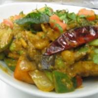 Sabji Bhaji · Mix vegetable sauteed with ginger, curry leaves and mustard seeds in a mildly spices curried...