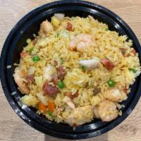 House Special Fried Rice · *Chicken, Shrimp, and roasted pork w. peas&carrot, onion, egg