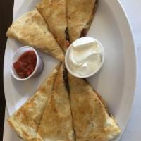 Cheese and Meat Quesadilla · 