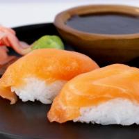 Sushi · Two pieces of nigiri from our selection of fresh fish. 2 Choice Salmon, Tuna, Eel, Shrimp or...