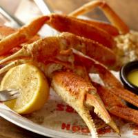 Snow Crab Legs · Wild-caught, premium crab legs steamed to perfection and served with a side of butter. 