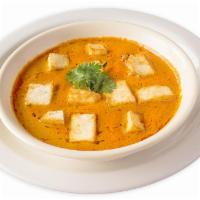 Paneer Tikka Masala · Cubes of Indian cheese cooked in a creamy tomato based sauce. Vegetarian.