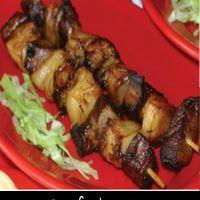 Beef Skewer · 2 pieces. Pineapple and Thailand style tender beef cubes with a curry flavor.