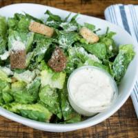 Caesar Salad · Romaine, Parmesan, croutons and Caesar.