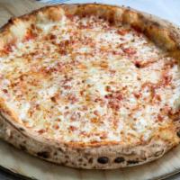 WF Cheese Pizza · Grande mozzarella, San Marzano tomatoes and Parmigiano.