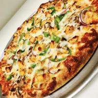 5. Chicken Special Pizza · Chicken, onion, mushroom, bell pepper and garlic.
