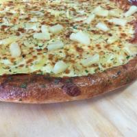 Triples Pizza · Canadian bacon and pineapple.