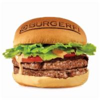 BurgerFi Burger · Double natural Angus beef, lettuce, tomato, and BurgerFi sauce.