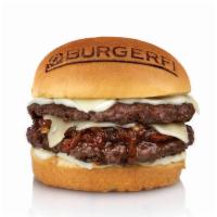 THE CEO BURGER · Double Wagyu + Brisket Blend Burger, Homemade Candied Bacon-Tomato Jam, Truffle Aioli, Aged ...