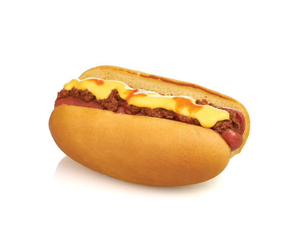 Texas Style Vienna Beef Dog · Chili, cheese, and hot sauce.