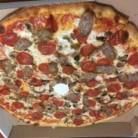 Meat-Lovers Pizza · Comes with pepperoni, sausage, meatballs and bacon.