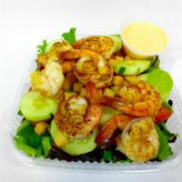 Grilled Jumbo Shrimp Salad · 