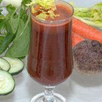 20. Carrot Top Juice · Calcium drink. Beets and carrots with greens.
