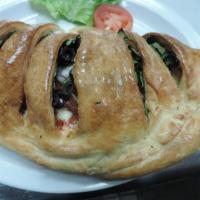 Build Your Own Calzone · Stuffed with mozzarella & ricotta cheese, brushed with olive oil, grated parmesan cheese, se...