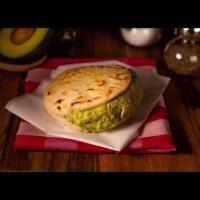 Arepa Reina Pepiada · Arepa filled with Shredded chicken mixed with avocado.