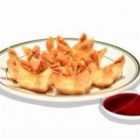 Fried Cream Cheese Wontons with Imitation Crab · 