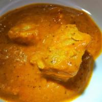 Machli Masala · Haddock cooked in creamy tomato sauce. Served with basmati rice. 