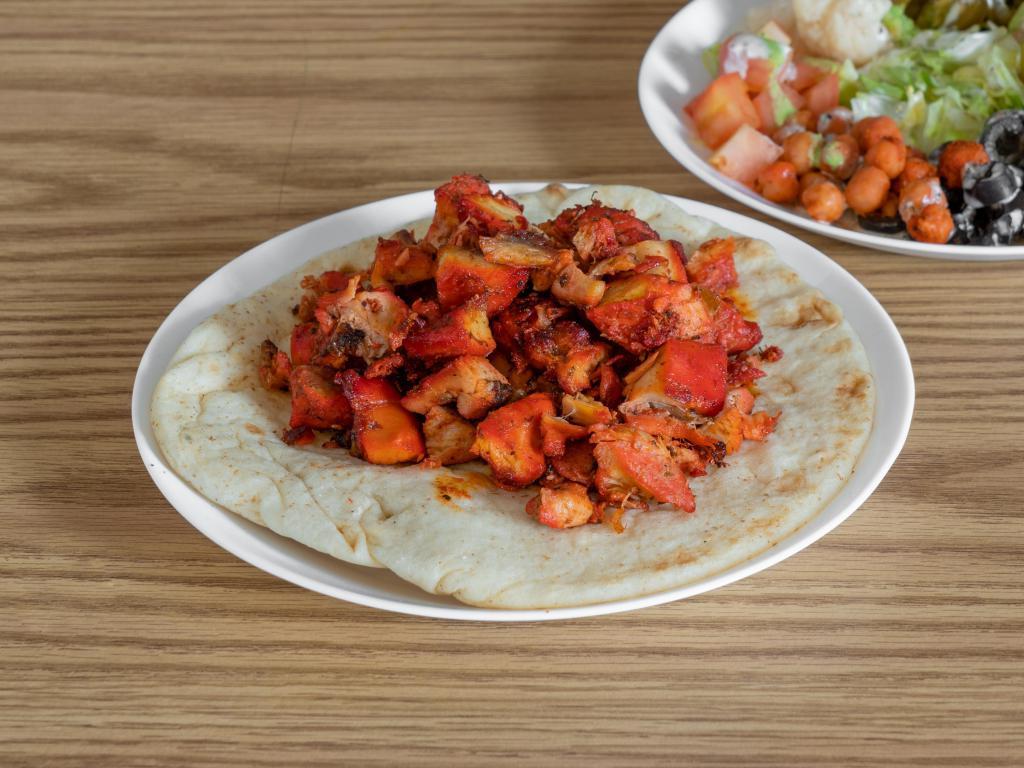 Chicken Gyro on Pita · Toppings, sauces available. Complete your meal for an additional charge. 