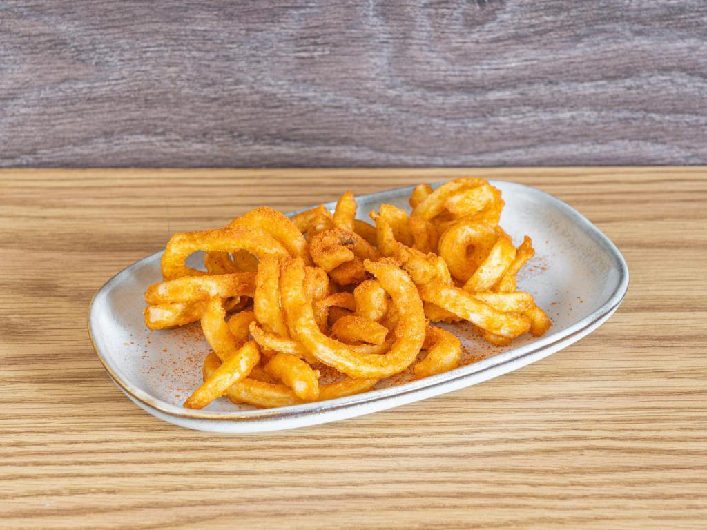 Masala Fries · Shoestring french fries covered with masala.