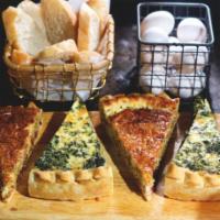 Quiche of The Day Breakfast · Lorraine and spinach.