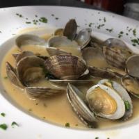 Zuppa Di Clams · 12 or 24 clams served with white wine or red sauce.