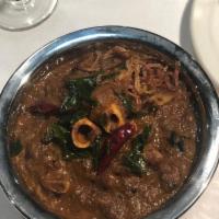 Andhra Lamb or Goat · Boneless lamb or Bone-In Goat South delicacy, prepared with infused with traditional Indian ...