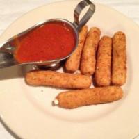 Mozzarella Sticks · Includes marinara sauce.