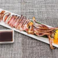 Ika Sugata Yaki · Grilled whole squid, choice of shioyaki style or teriyaki style.