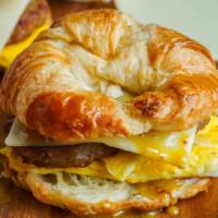 Meat, Egg and Cheese Sandwich · Choice of bacon, sausage or ham, 2 eggs and cheese.