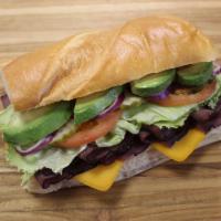 Roast Beef Sub · Sandwich with thinly sliced beef that has been cooked over a dry heat. 