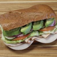 4. ORCA Sub · Oven roasted chicken, avocado and provolone cheese.